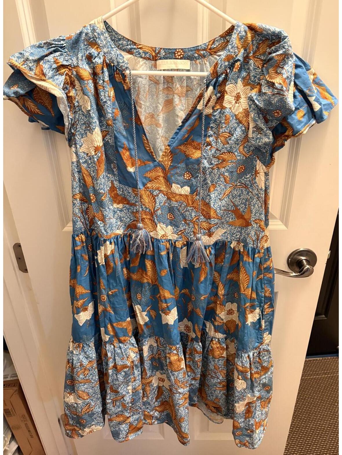 Ulla Johnson Floral Dress Lightweight Cotton Blend Cottagecore Aesthetic Size 6